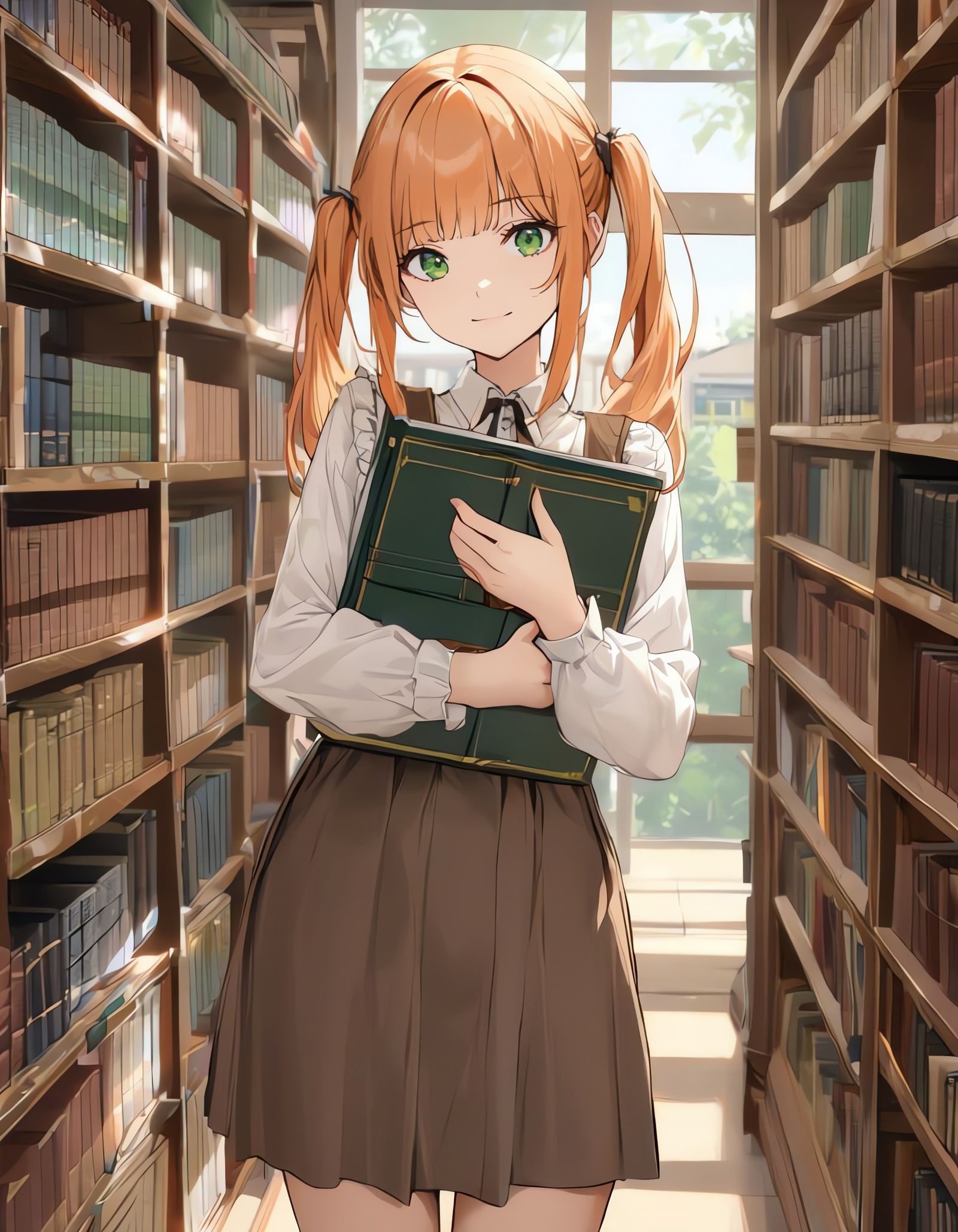 A Soft-Spoken Librarian in a Library Setting