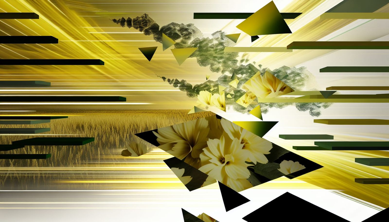 Soothing Botanical Abstraction Landscape