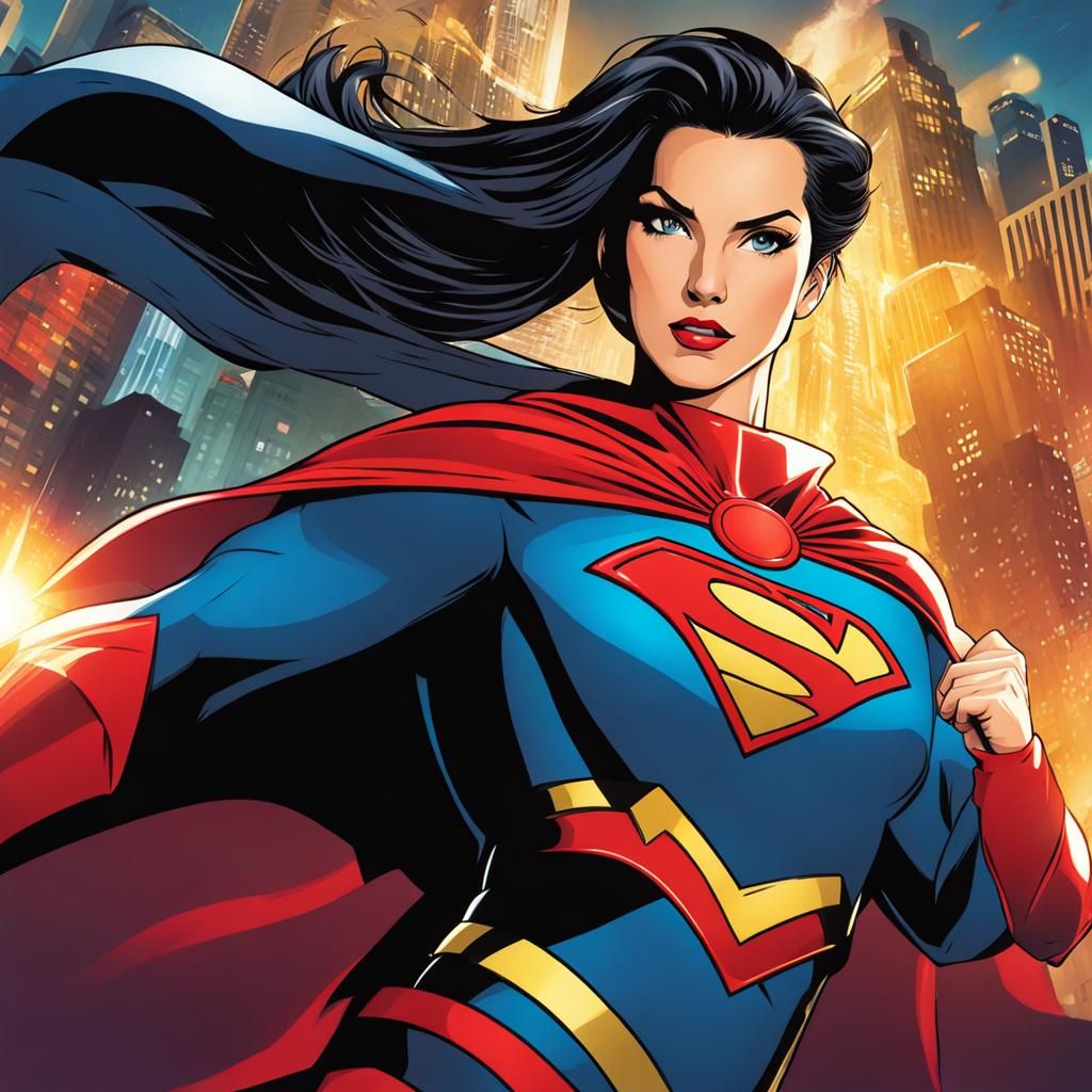 Anime-Style Female Superhero