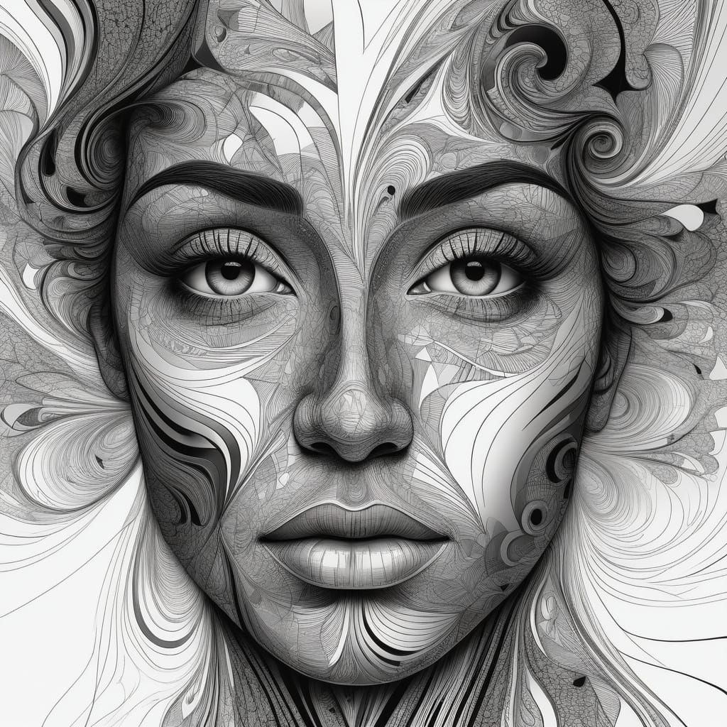 Energetic Portrait in Vibrant Pastel Hues