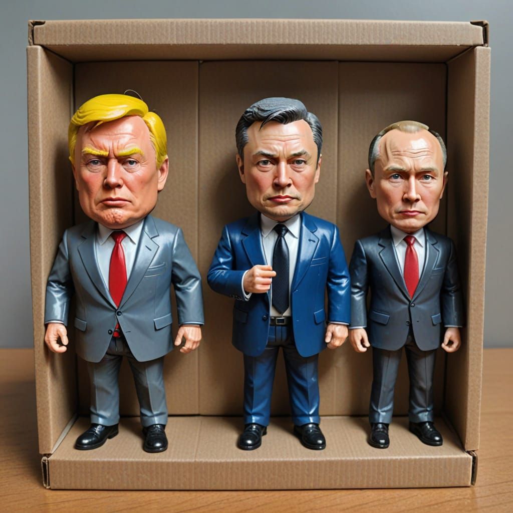 Angry Villains Action Figures in a Discounted Box