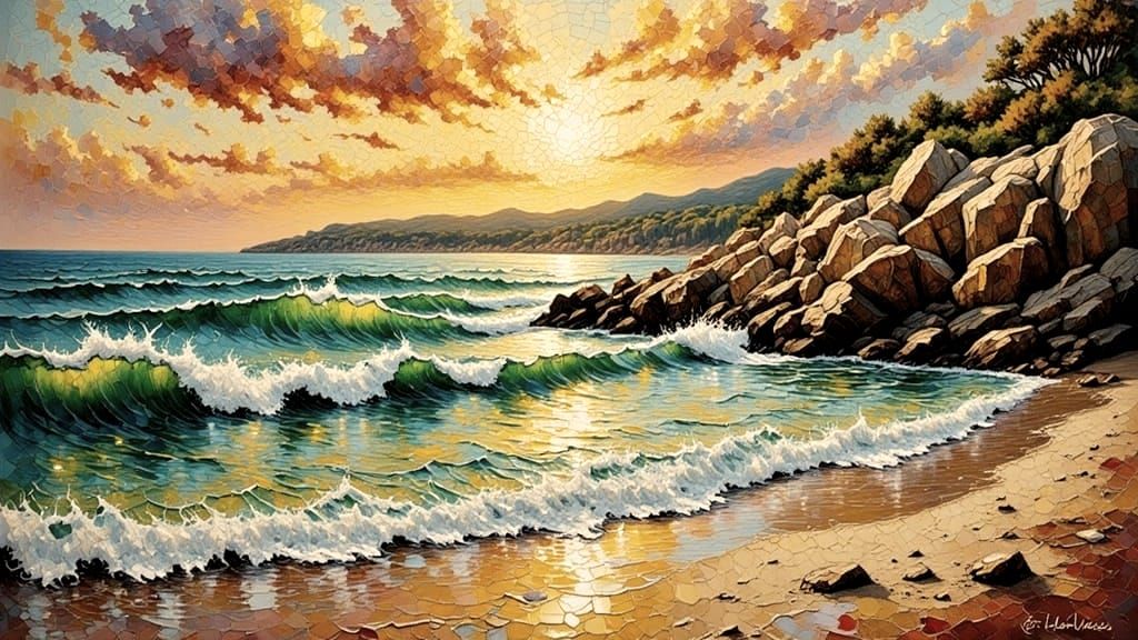 Vibrant Oriental Mosaic