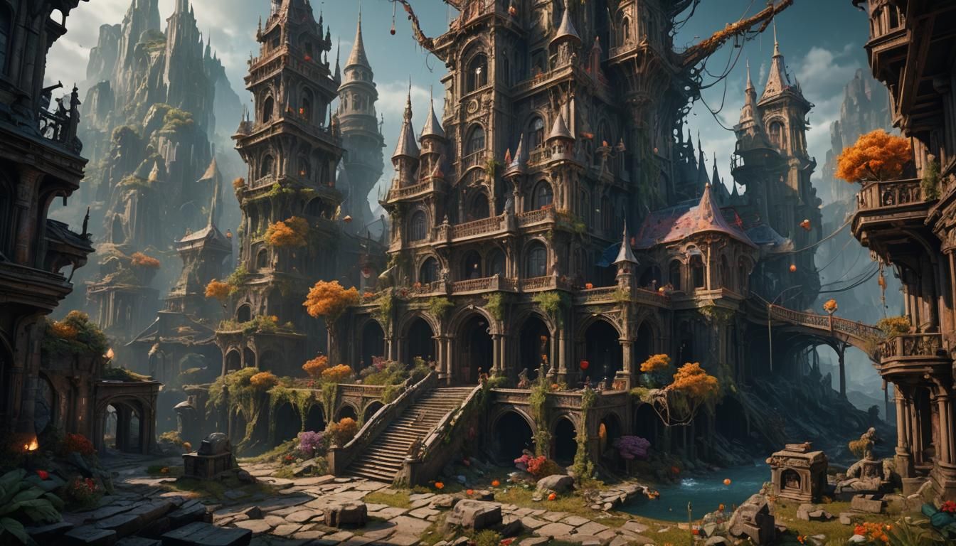 Psychological Abuse in Detailed Fantasy Art