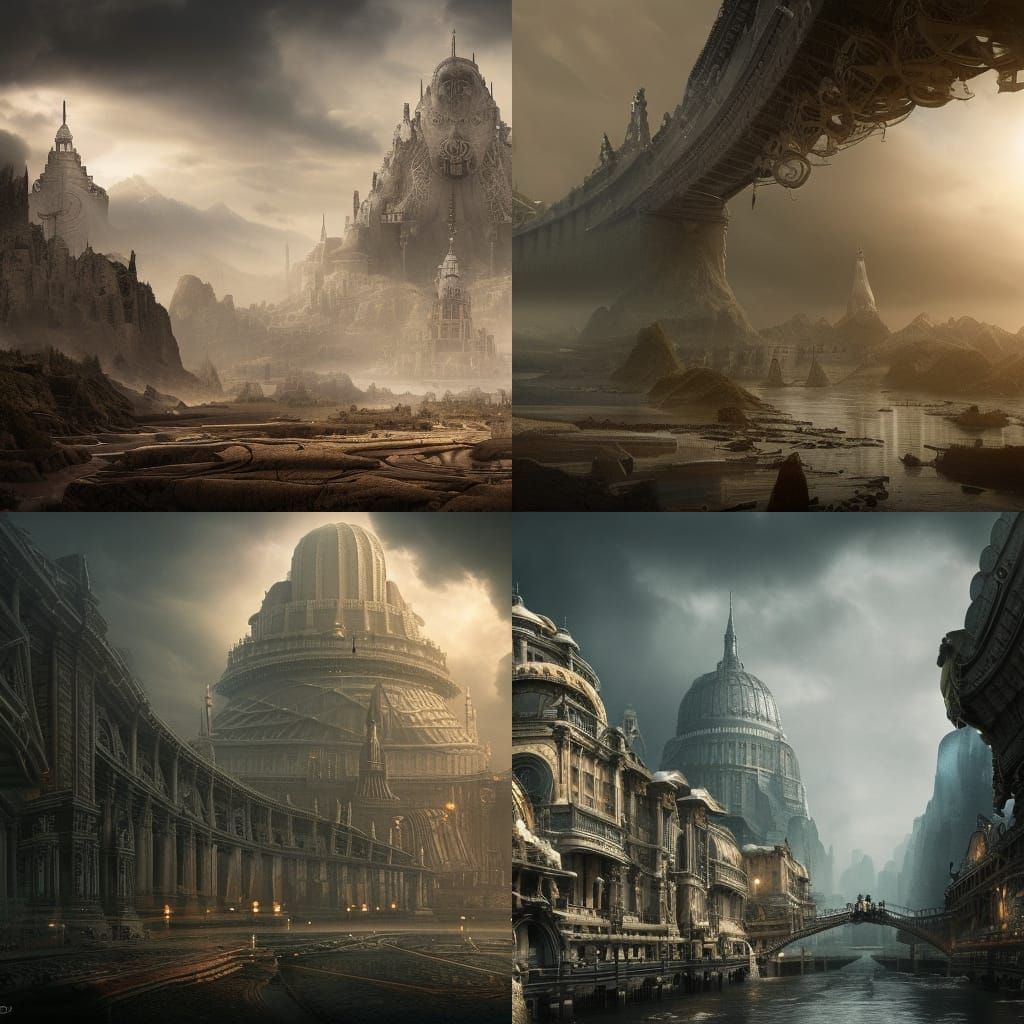 Dramatic Digital Painting of DNA Structure