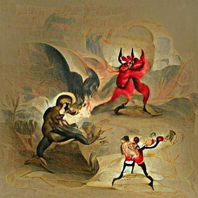 The devil fights god