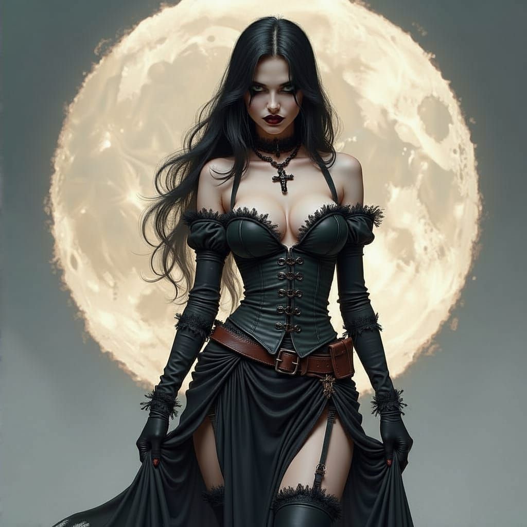 Grimdark Portrait by Olivia De Berardinis Style