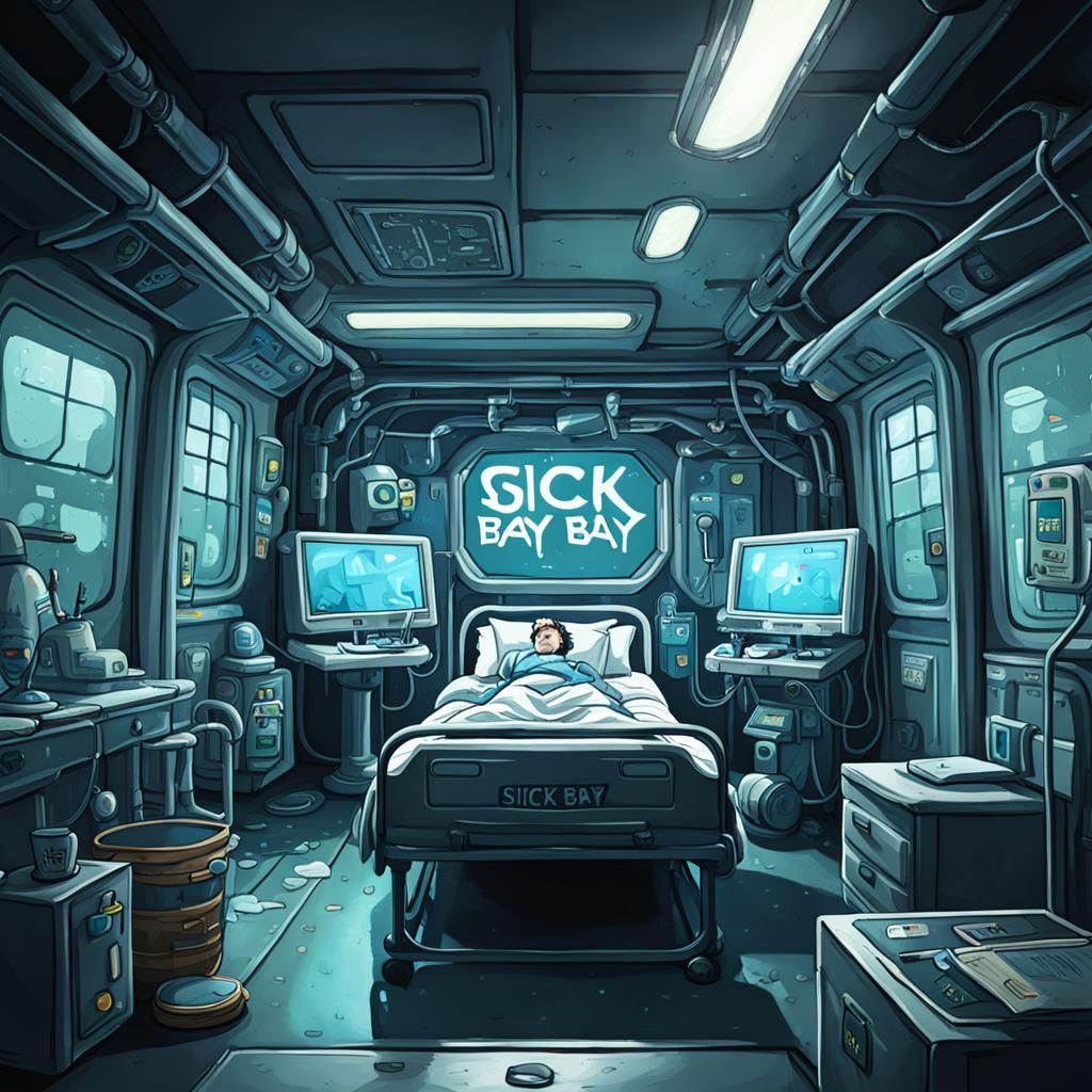 Whimsical Hospital Scene with Playful Medical Theme