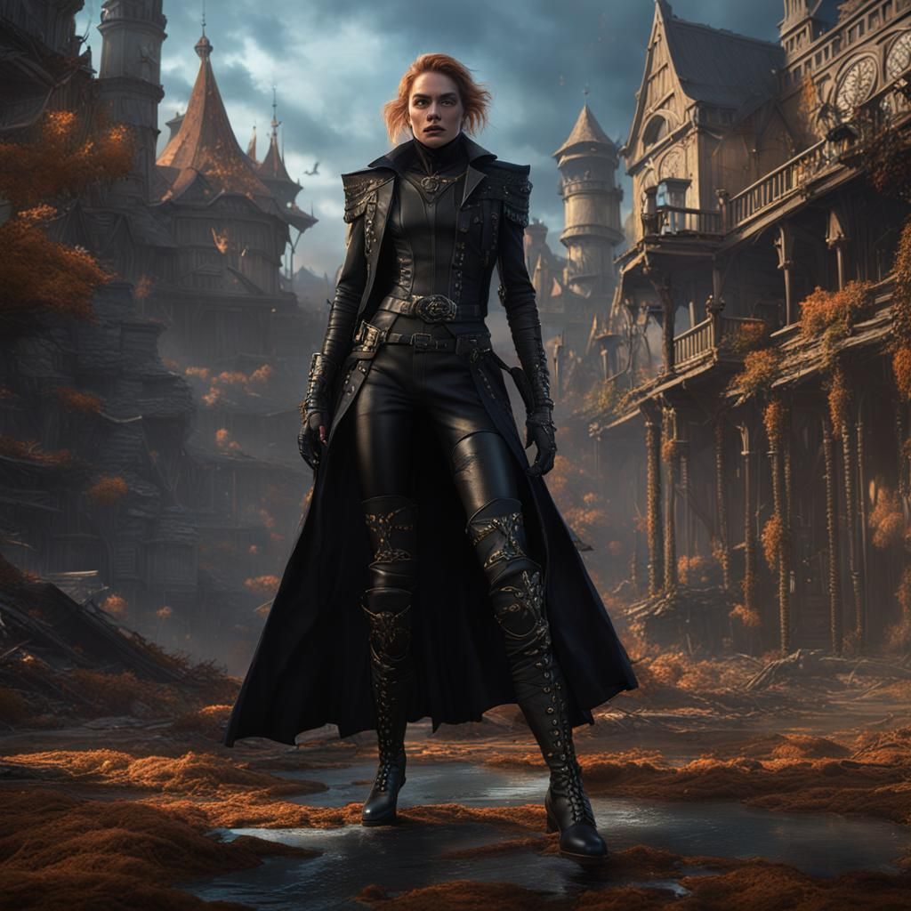 Goddess Ingrid Goude in Detailed Matte Painting