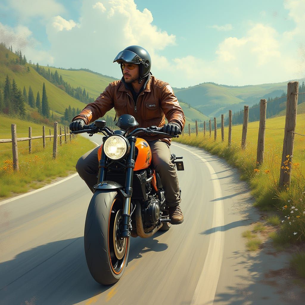 Rugged Rider Cruises Impressionist Countryside