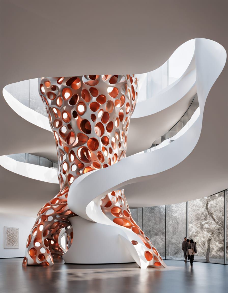 Surreal Chrome Sculpture Twists into Infinity