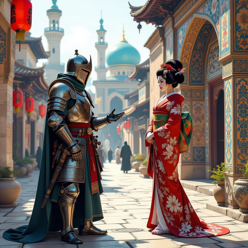 Knight Templar Meets Geisha in Islamic City