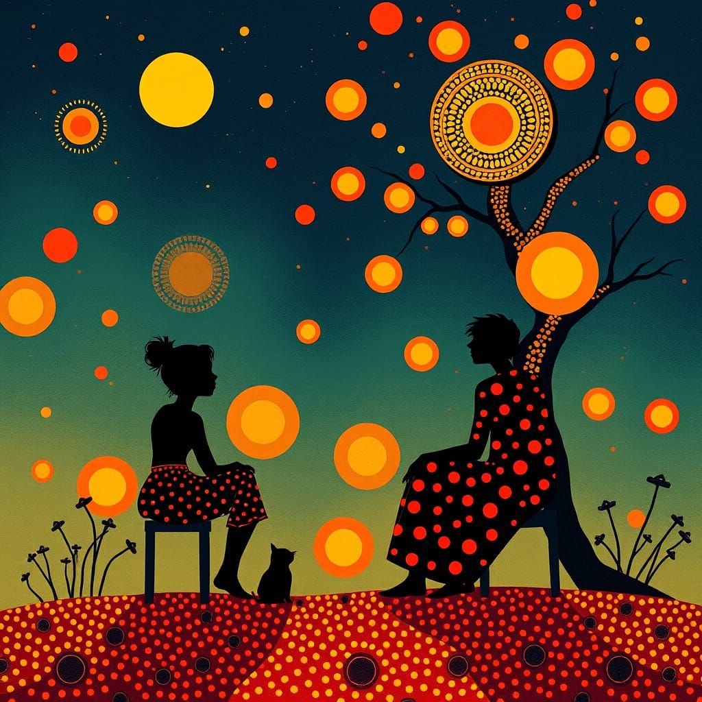 Vibrant Luminous Colors in Abstract Digital Art