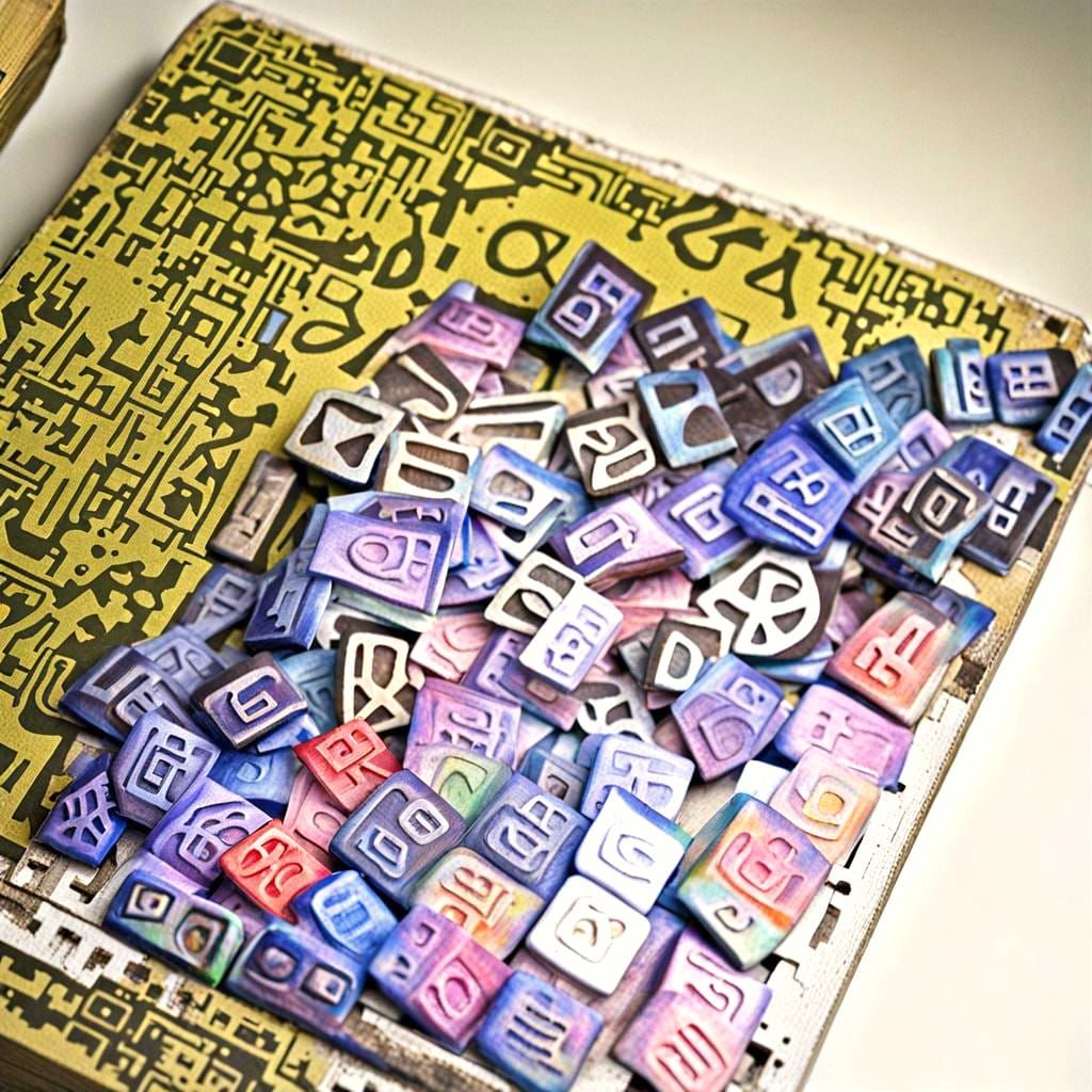 Abstract Computer Code Art