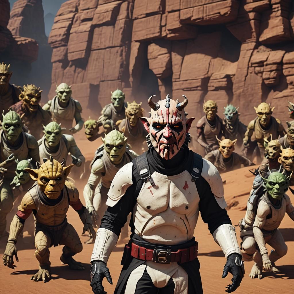 Albino Sci-Fi Hybrid Character in 3D Cinematic Style