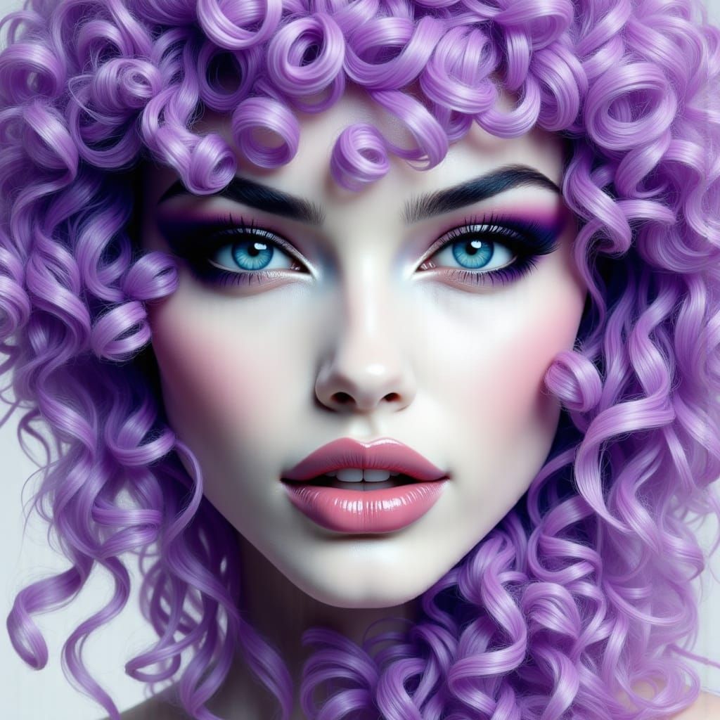 Autumn Sculpture of Woman in Chiffon Dress