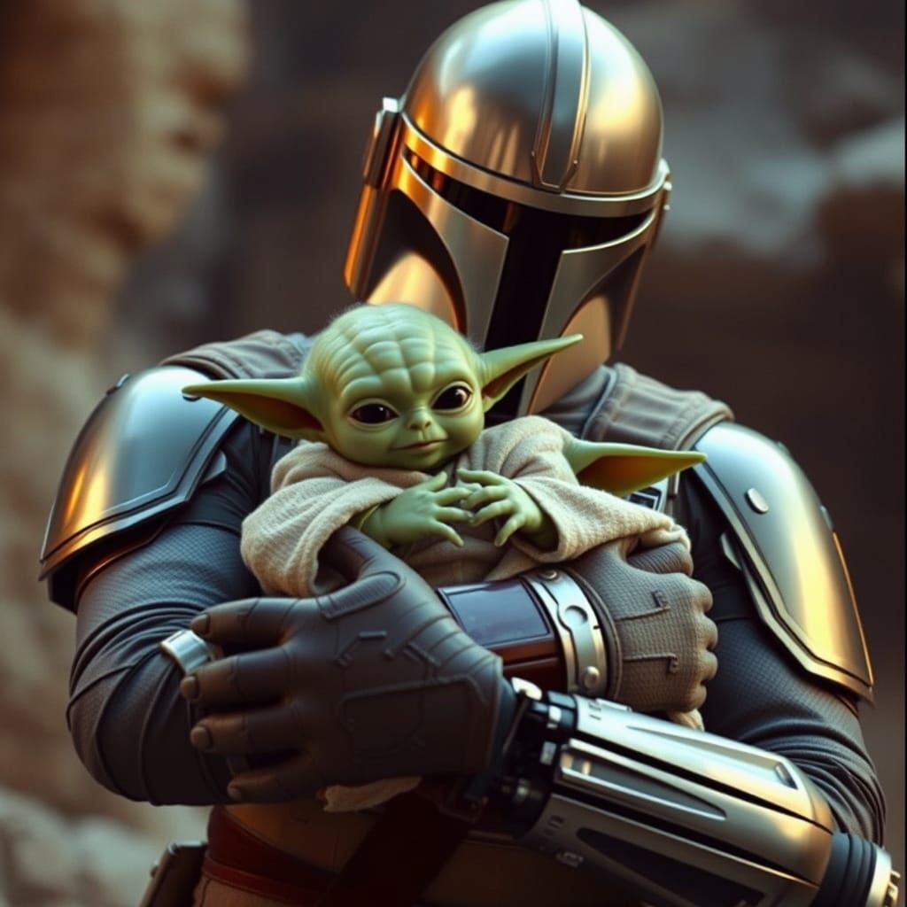 The Mandalorian and Grogu: A Cinematic Still