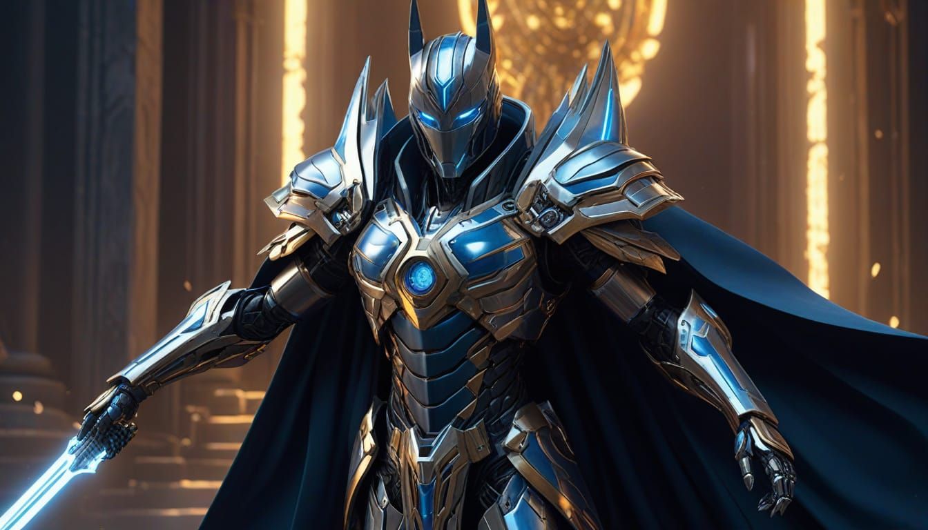 Cybertronian Archmage in Ancient Elvish Throne Room