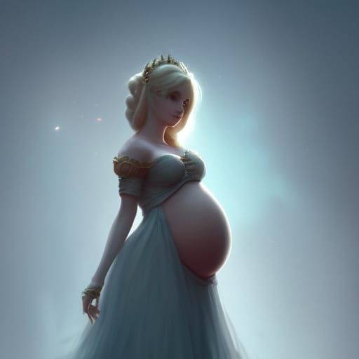 Pregnant Princess Peach: Dark Fantasy Concept Art