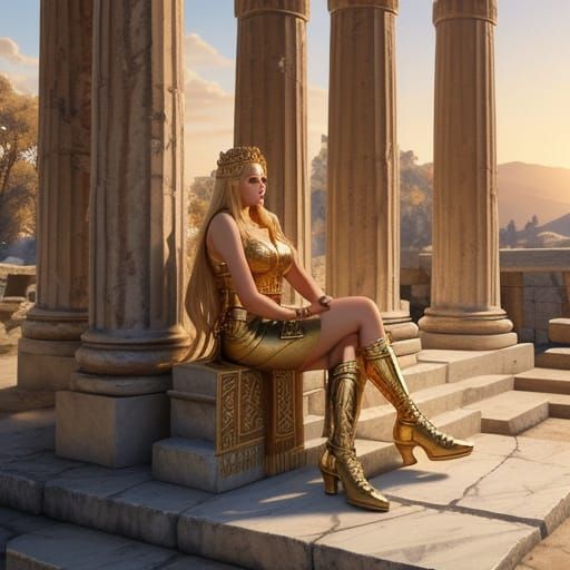 Cartoon daughter of King Midas