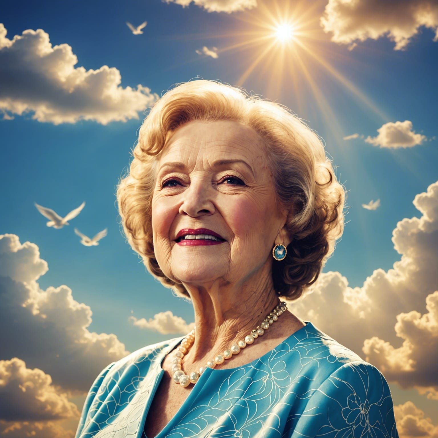Betty White: Divine Sunshine Portrait