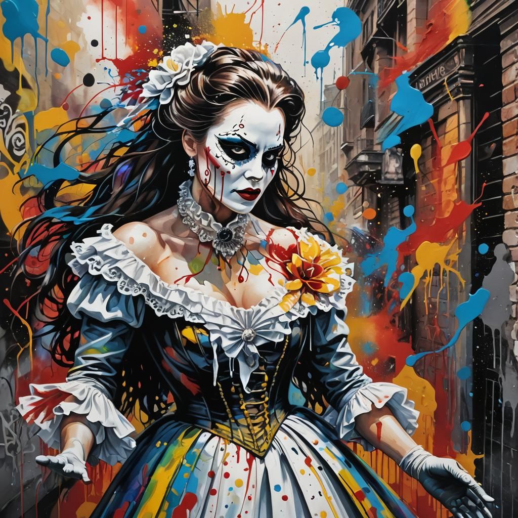 Penelope Featherington as Phantom, Graffiti Art