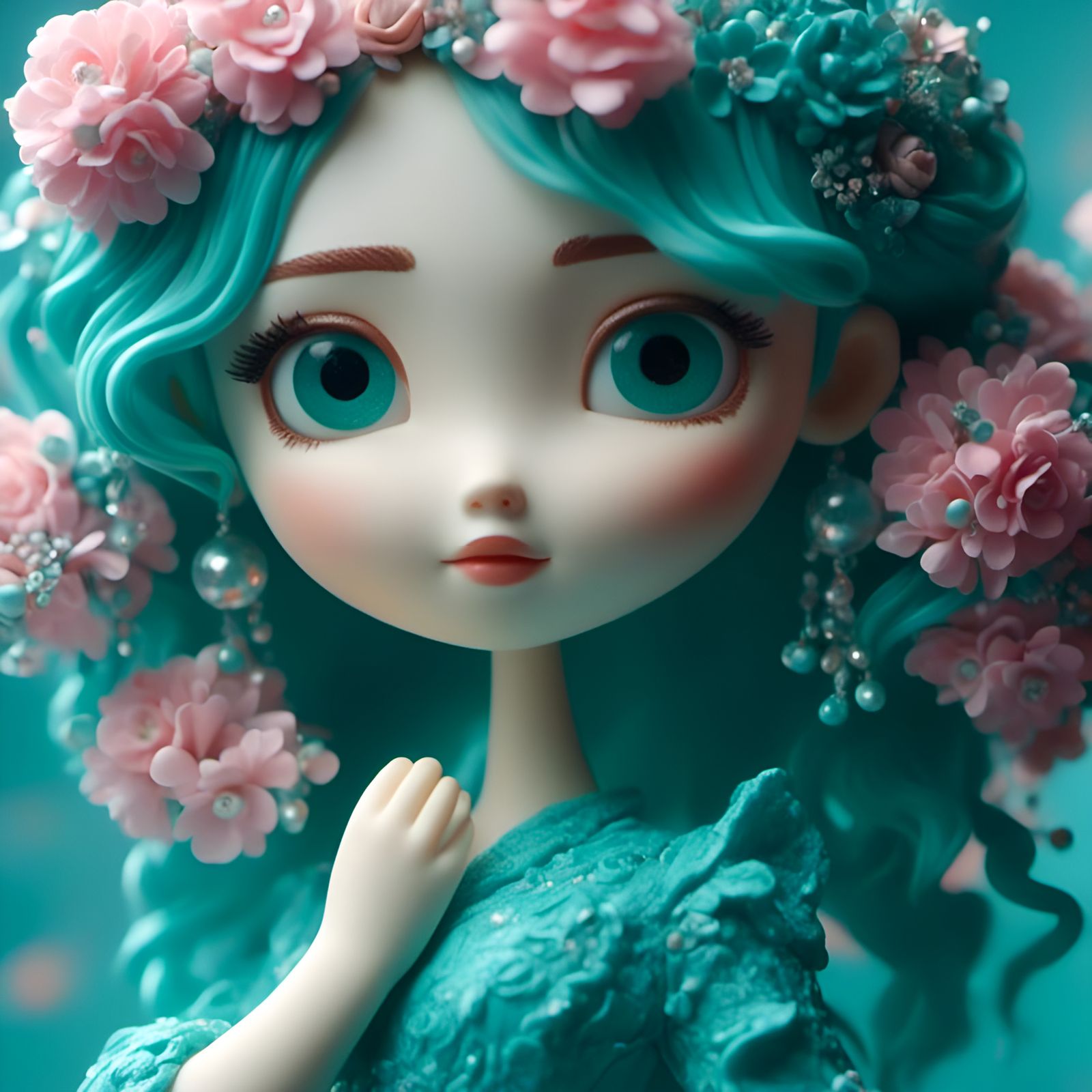 Turquoise Close-Up: A Study in Color