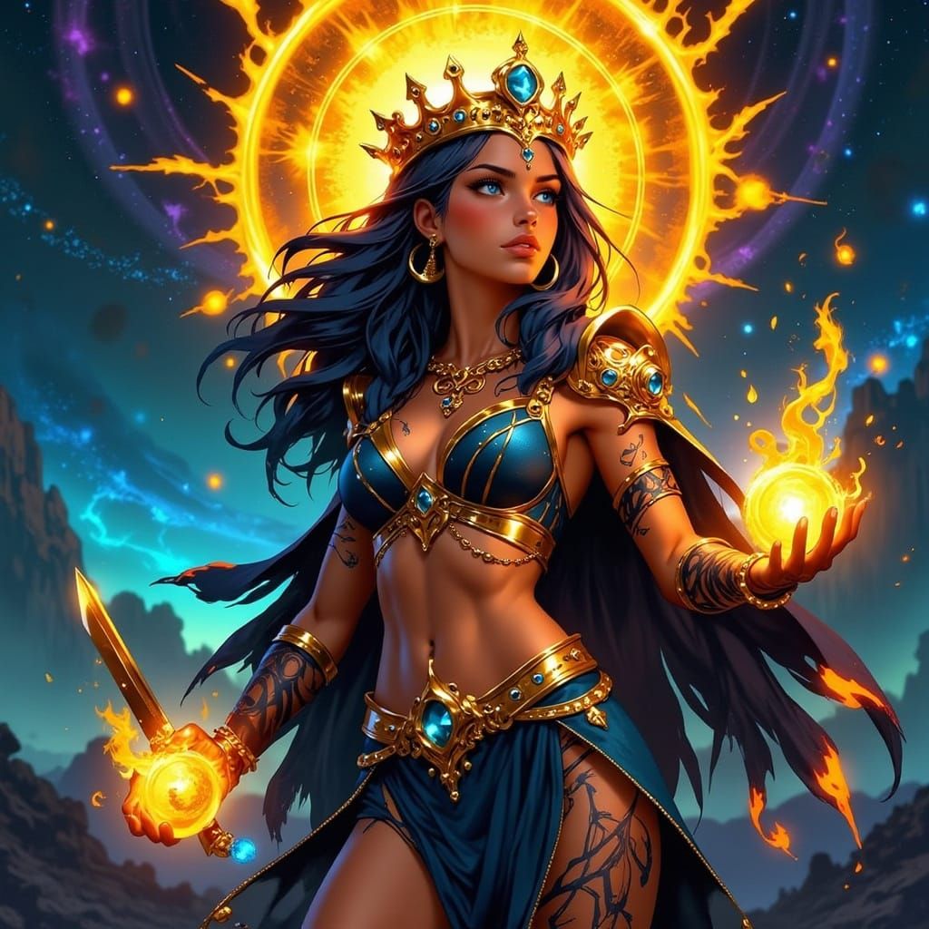 Galactic Pirate Queen Soars Through Cosmic Voids