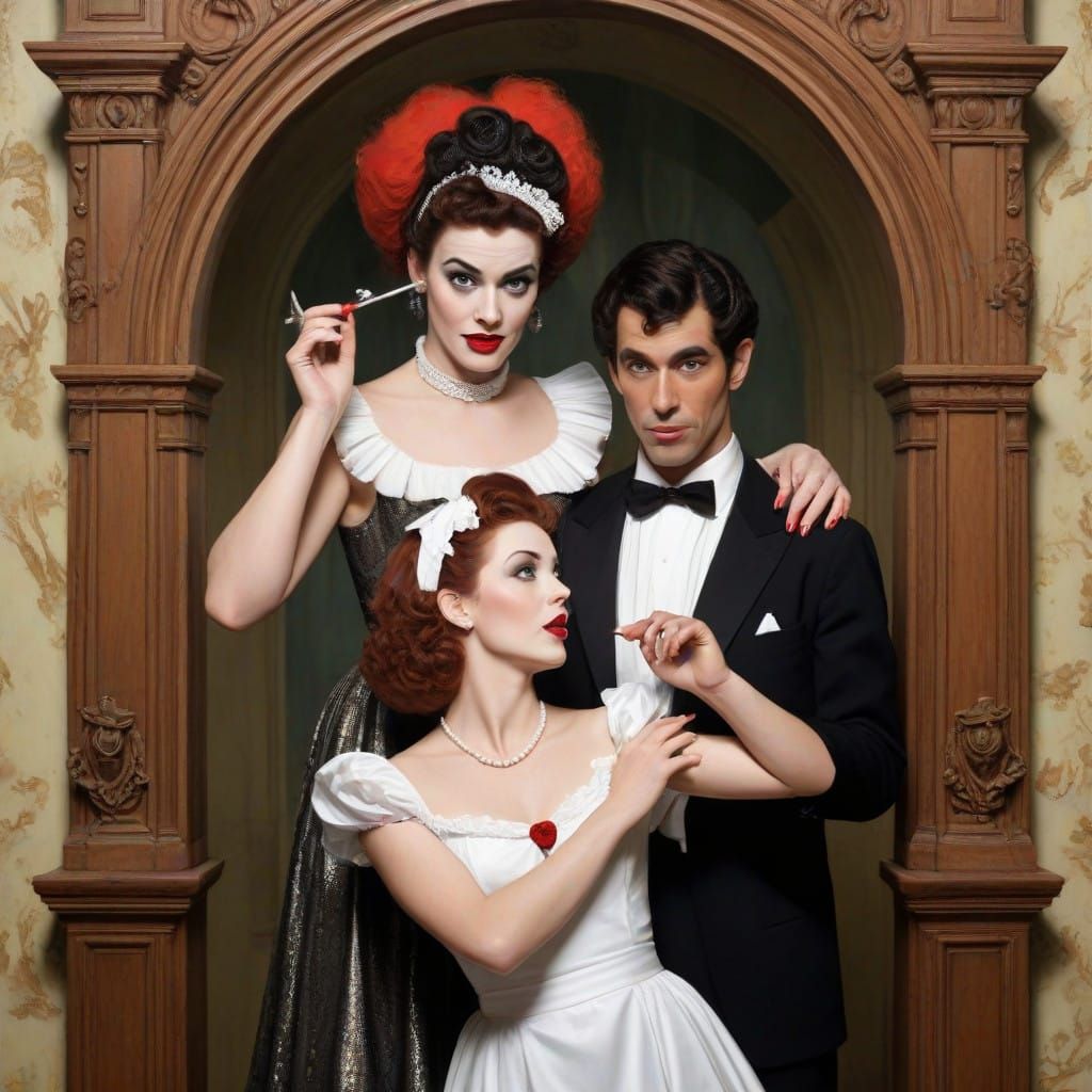 Rocky Horror in Classic Norman Rockwell Style