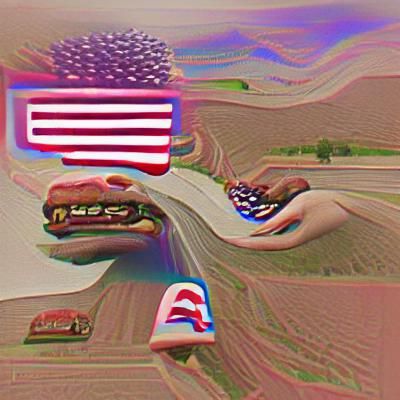 Abstract Red White and Blue Gradient Design