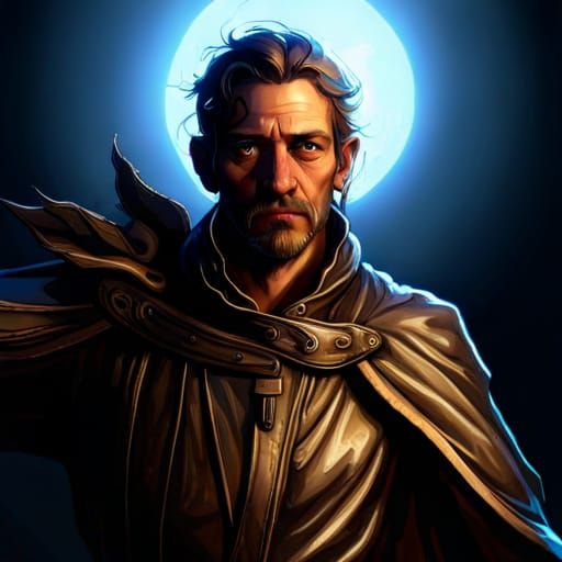 Dangerous Gaze: Dark Fantasy Portrait by Rutkowski