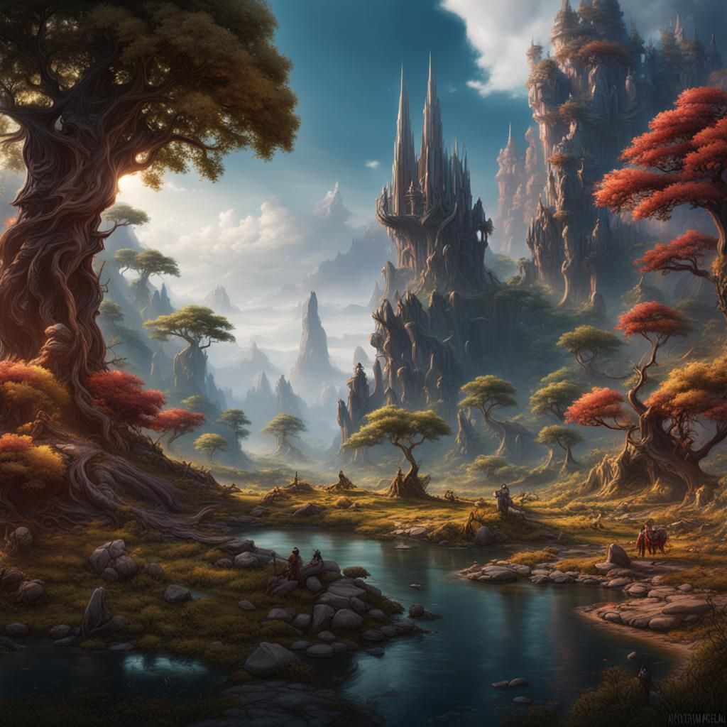 Finding Inner Peace in Nature: Matte Painting