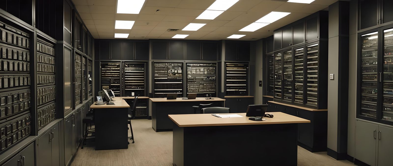 Eerie Backrooms Entity in Liminal Space