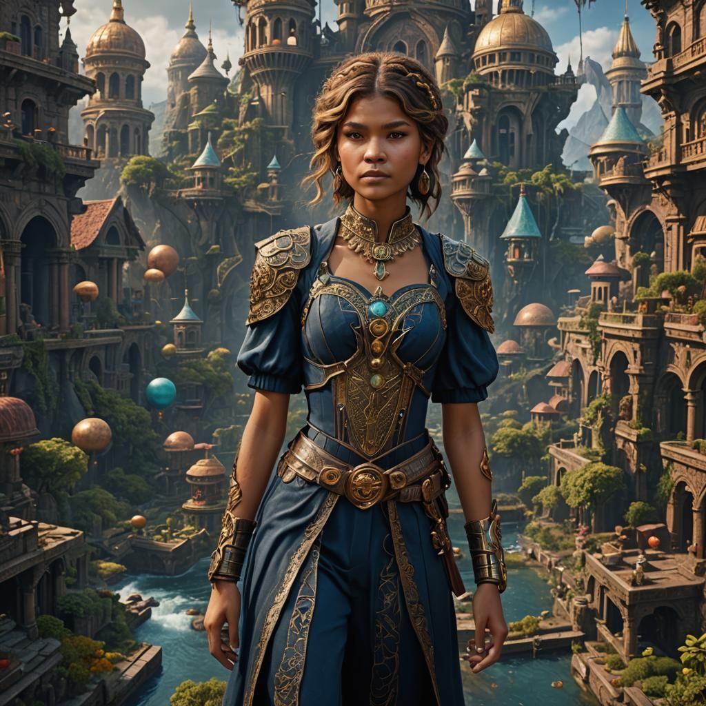Zendaya Fantasy Concept Art in 8k Resolution
