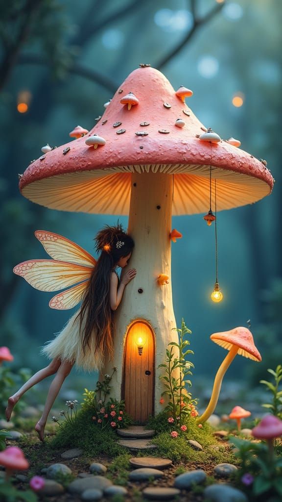 fairy mushroom house