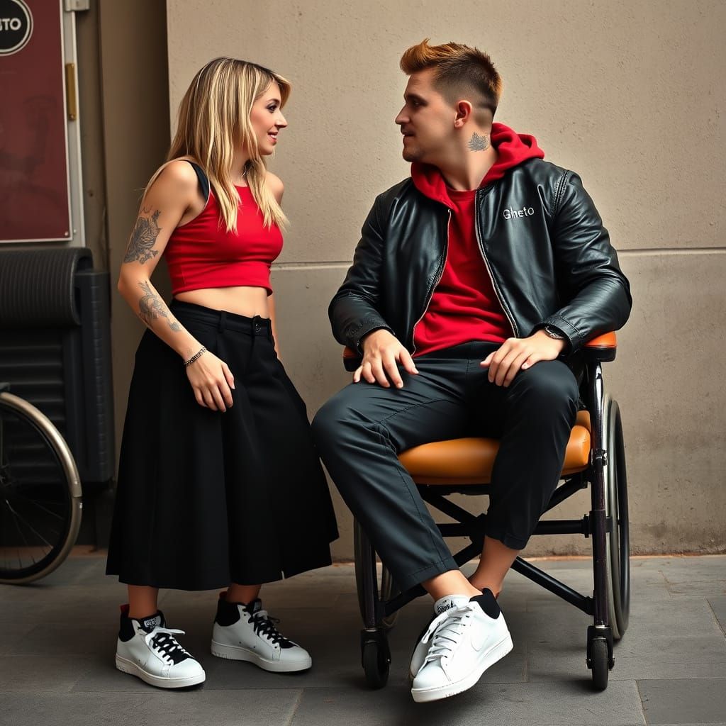 Couple in Tender Complicity, Punk Rock Style