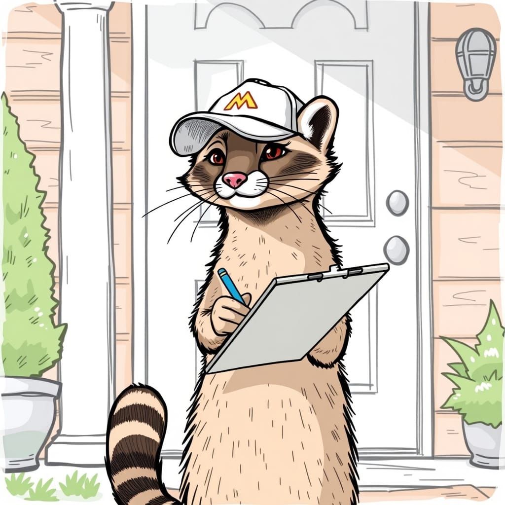 Urban Polecat Artist at Work