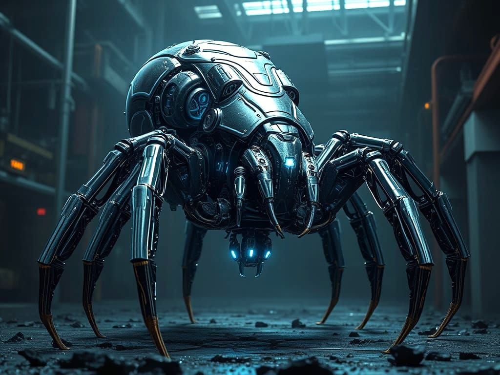 Cyberpunk Robot Inspired by Scolopendra