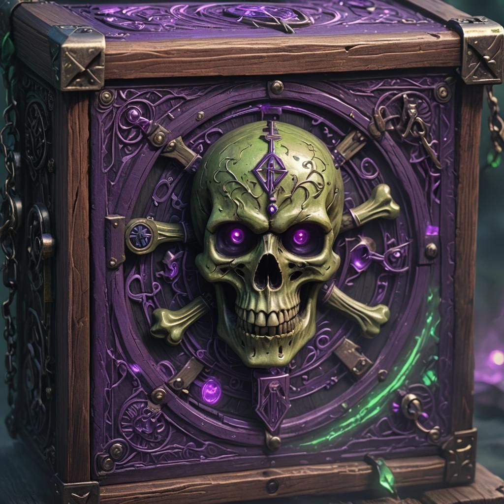 Cursed Lockbox: Dark Fantasy Concept Art