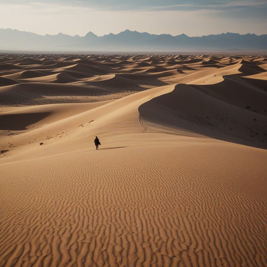 Sweeping Tatar Desert Landscapes Captured in Cinematic Film...