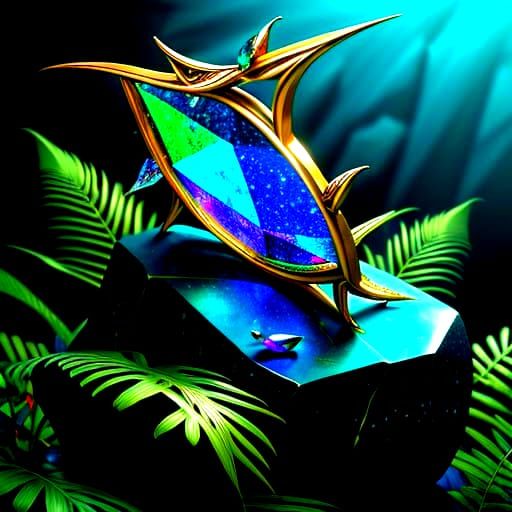 Photorealistic Maximalist Rock Landscape with Vibrant Detail...