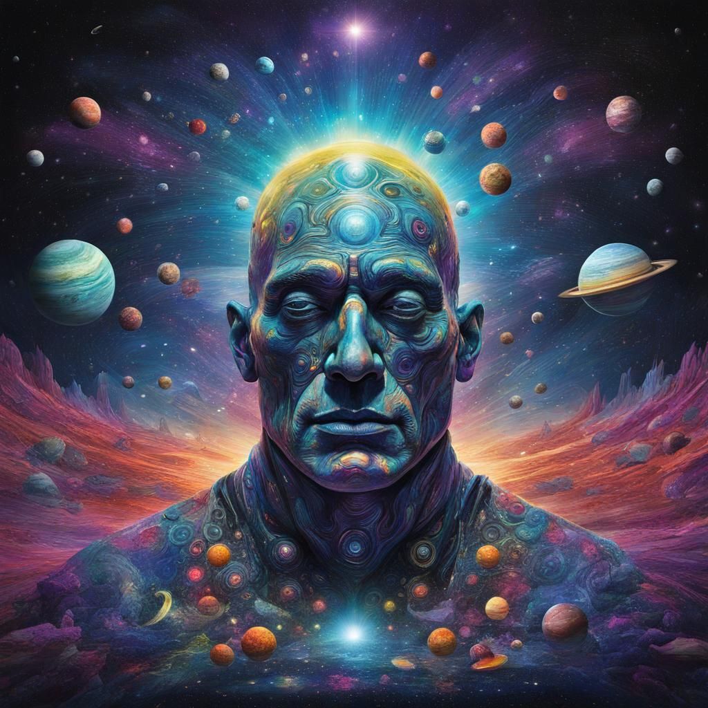 Surreal Cosmic Consciousness in a Maximalist Style