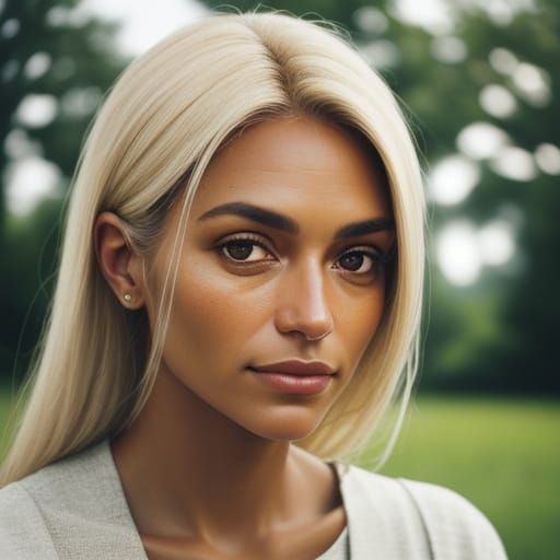 Candid Portrait in Film Style with Soft Natural Light