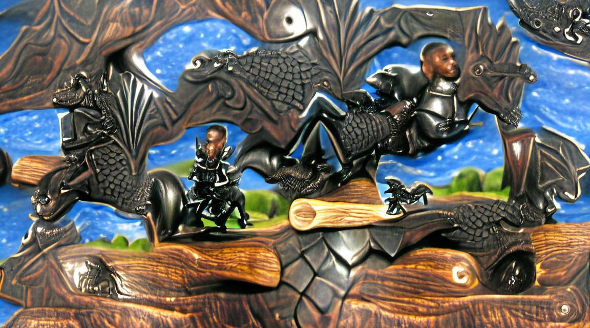 Black Knight on Ebony Bone Dragon