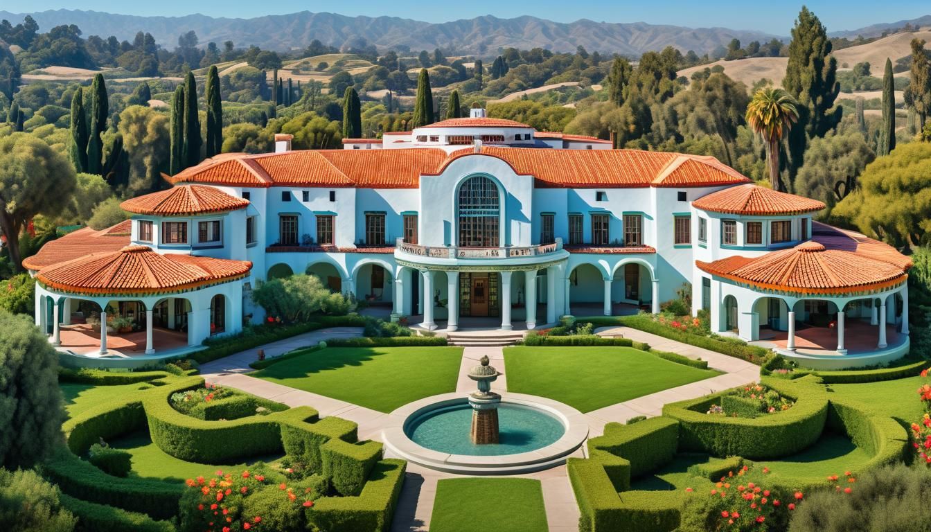Majestic Art Deco House in Southern California