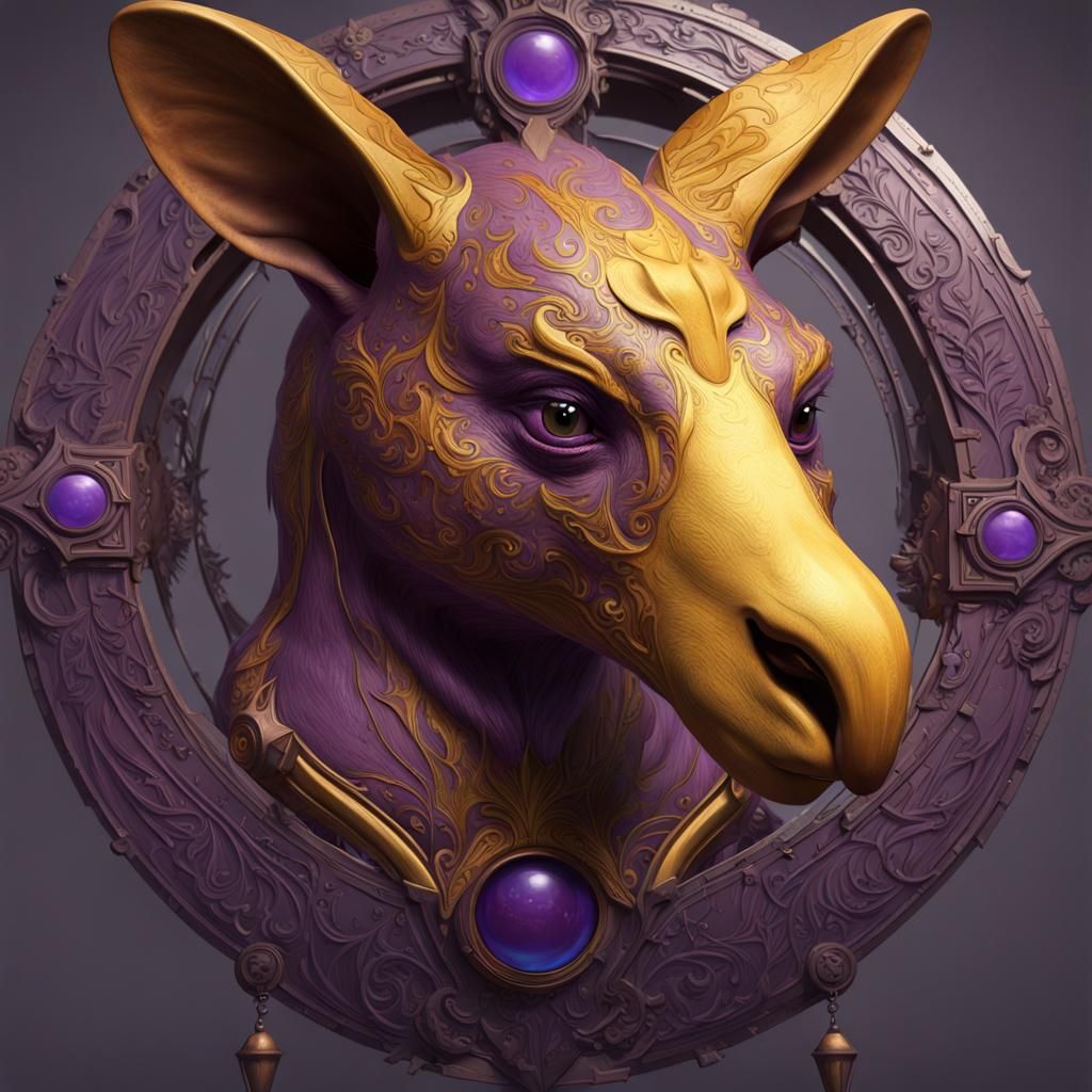 Kangaroo Griffin Hybrid in Dark Fantasy Style