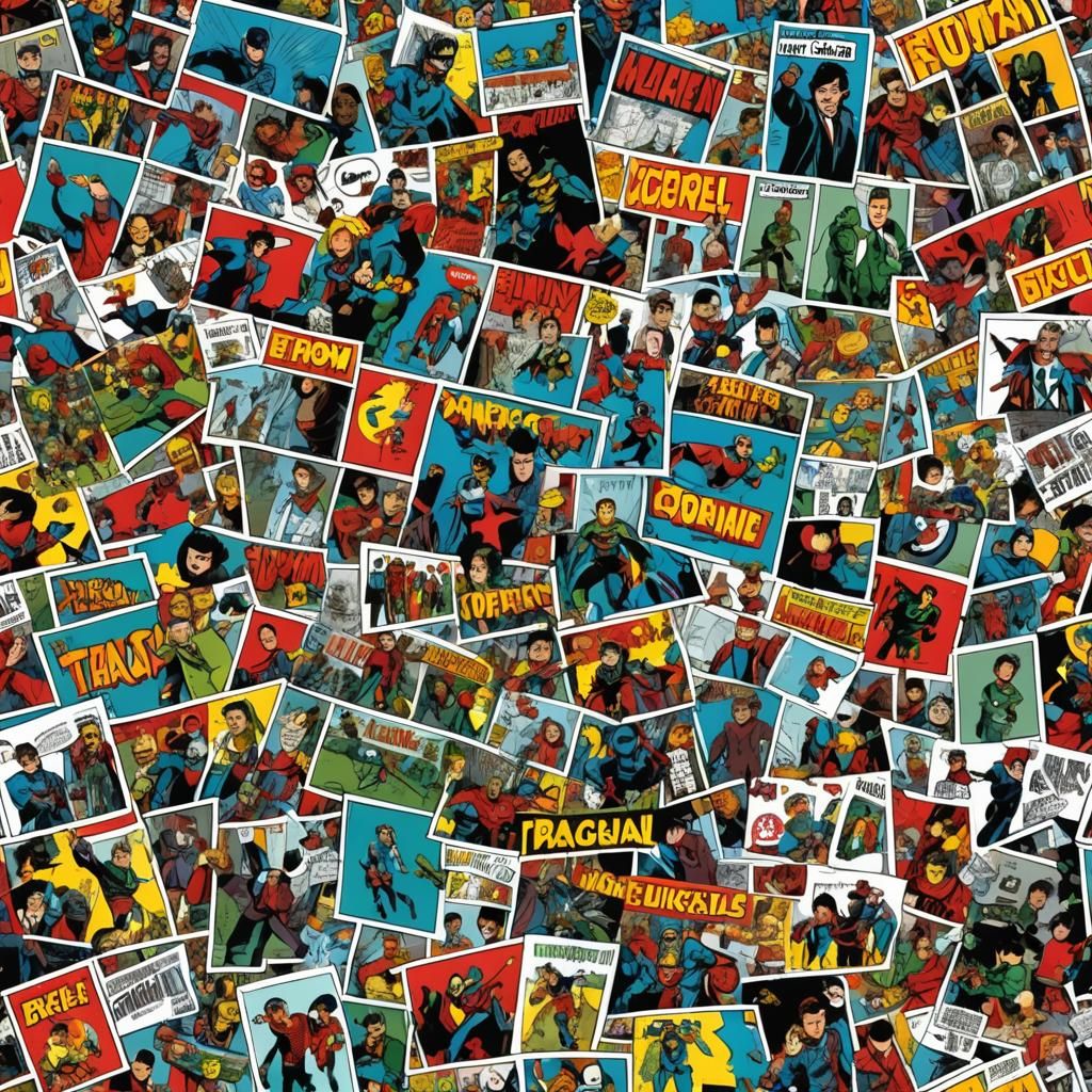 Flat Color Comic Book Illustration