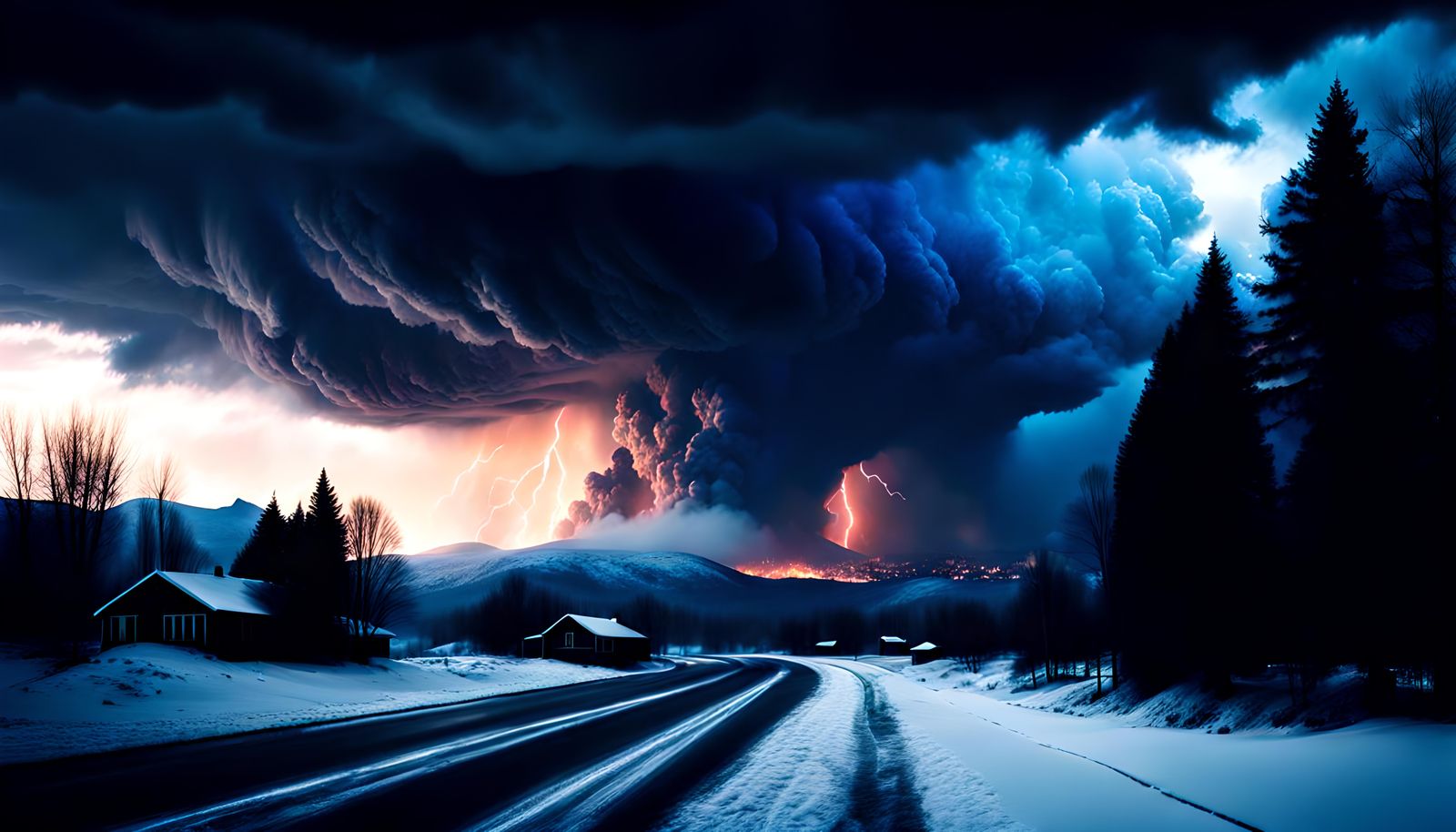 Ominous Snow Apocalypse in Twilight