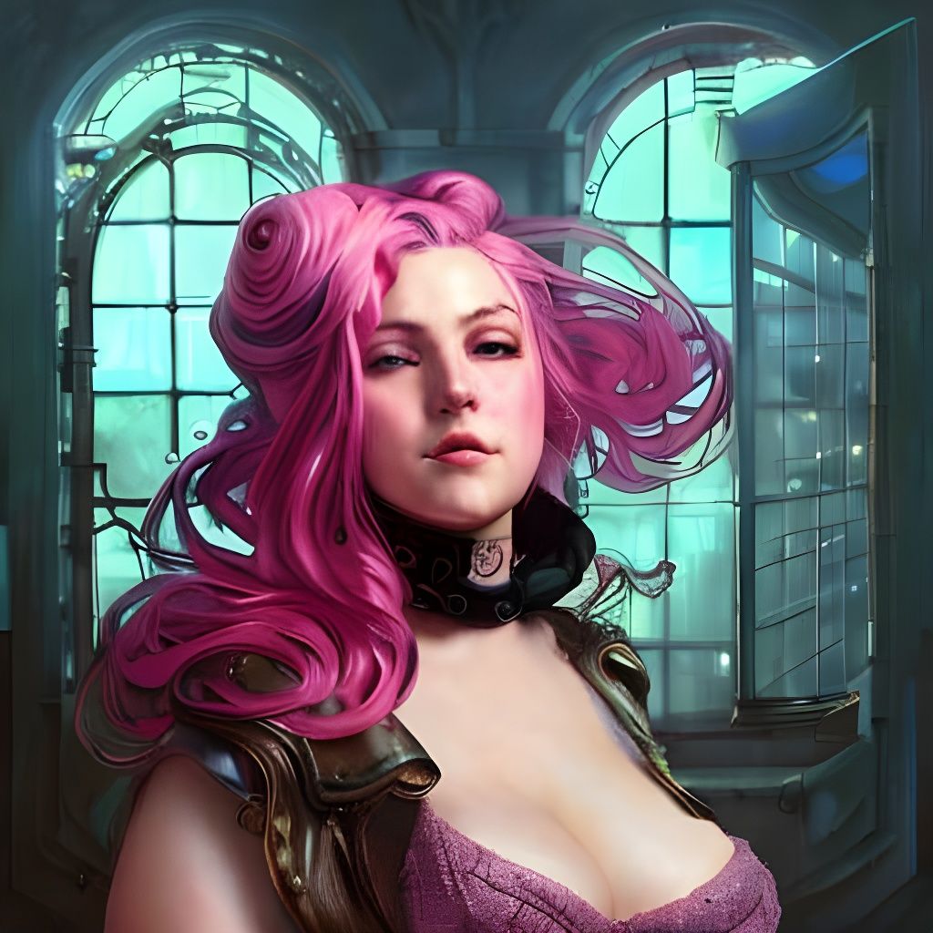 Steampunk Portrait with Mechanical Details