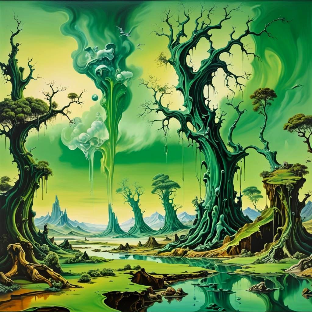 Surrealist dead trees