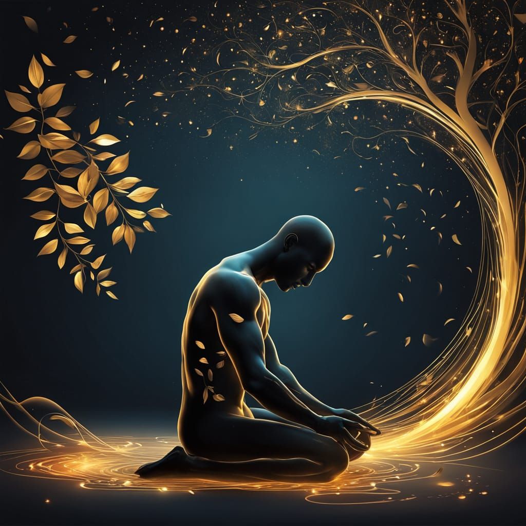 Elegant Therapeutic Massage Poster in Soft Golden Light